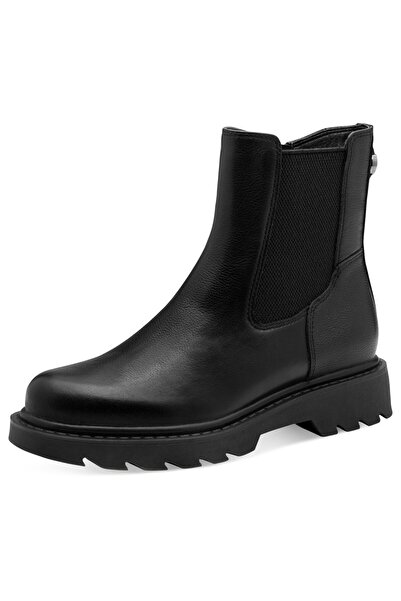 Tamaris Damen Elegante Stiefelette 1-25429-45 Schwarz 001 Black Leder Mit Touch-it