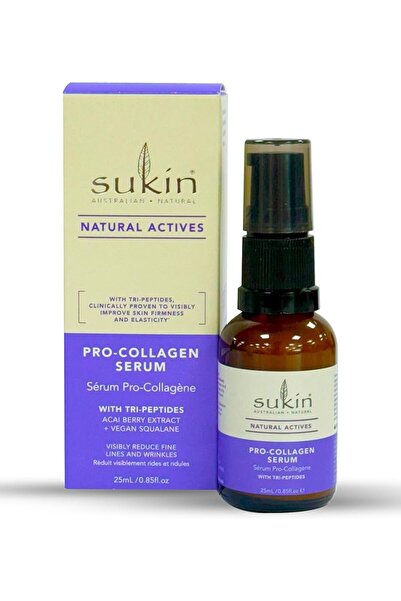 Sukin سيروم الوجه برو كولاجين من ناتشورال أكتيف مع ثلاثي الببتيدات، 25 مل
