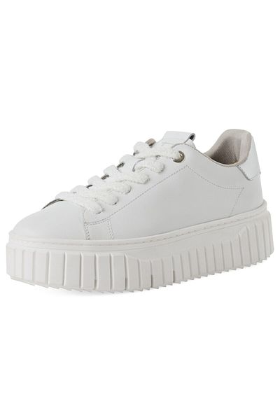 Tamaris Damen Low Sneaker 1-23702-45 Weiß 197 White Comb Leder