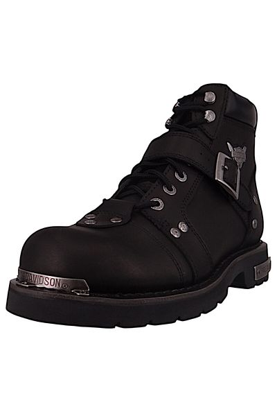 Harley Davidson Herren Bikerboots Stiefel Brake Buckle D91684 Schwarz Black Leder