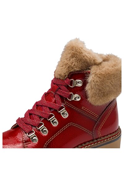 Tamaris Damen Elegante Stiefelette Vegan 1-26264-43 Rot 524 Red Patent Lack