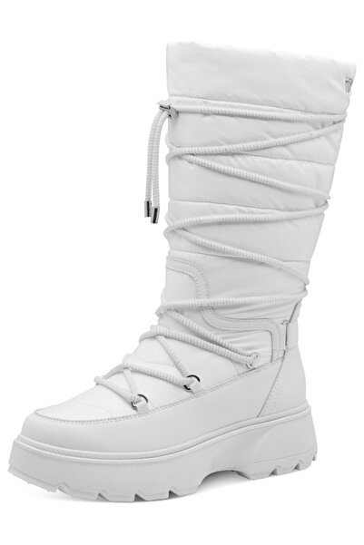 Tamaris Damen Stiefel Stiefel Winterschuhe Primaloft Warmfutter Vegan 1-26615-45 Weiß 100 White