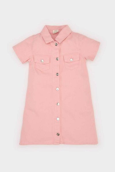 DeFacto New Season Baby Girl Short Sleeve Jean Dress