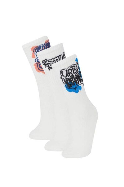 DeFacto New Season Boy's Comfortable Elastic 3-Piece Cotton Long Socks
