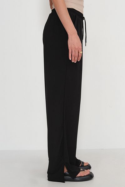 Addax Wide Leg Trousers with Elastic Waist Pn17095