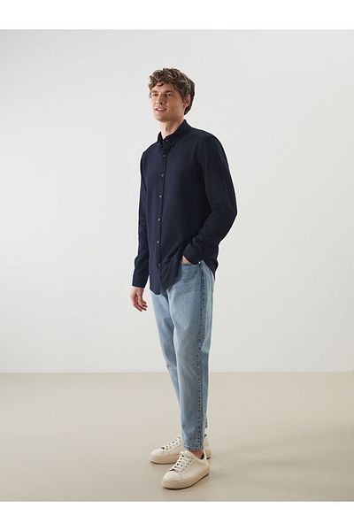 LC Waikiki Slim Fit Long Sleeve Men's Textured Shirt
