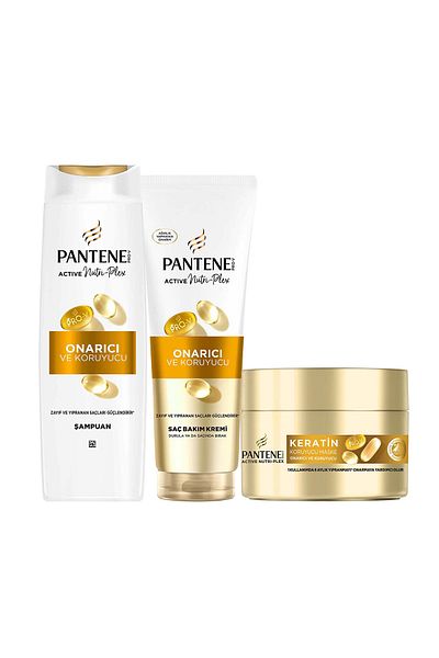 Pantene Repairing and Protective Shampoo 400ml + Conditioner 275ml + Mask 200ml