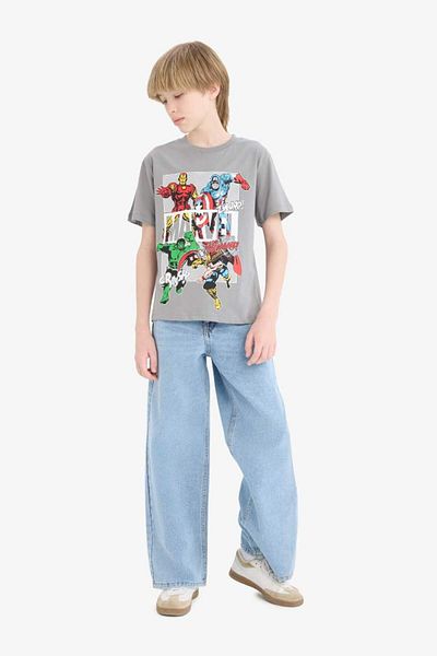 DeFacto Boy's Marvel Comics Crew Neck Short Sleeve T-Shirt E3090A825Sm
