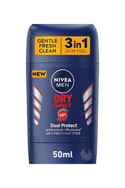 NIVEA مزيل عرق للرجال، حماية تدوم 48 ساعة، تأثير جاف، 50 مل