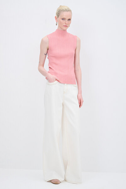 adL Balıkçı Yaka Kolsuz Triko Kazak