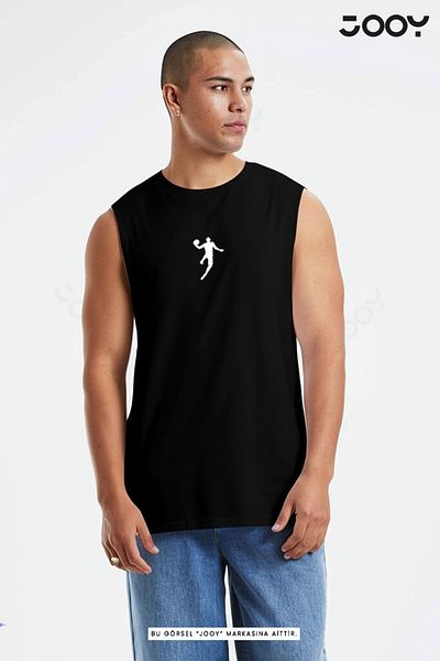 Jooy Basketball Player Printed Training Athlete Athlete Oversize Sleeveless T-Shirt