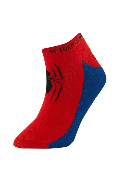 DeFacto New Season Boy's Marvel Spiderman 3-Piece Cotton Booties Socks