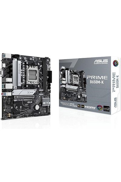 ASUS Asus B650 Micro-ATX, AM5, Aura Sync DDR5, PCIe 5.0 M.2, 2.5Gb Ethernet, AMD motherboard