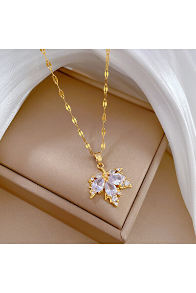 Choice قلادة كلاسيكية من الفولاذ المقاوم للصدأ باللون الذهبي من زاكول للنساء،...