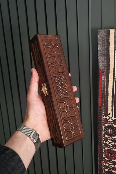 dergah tesbih Wood Carving Workmanship Gift Box