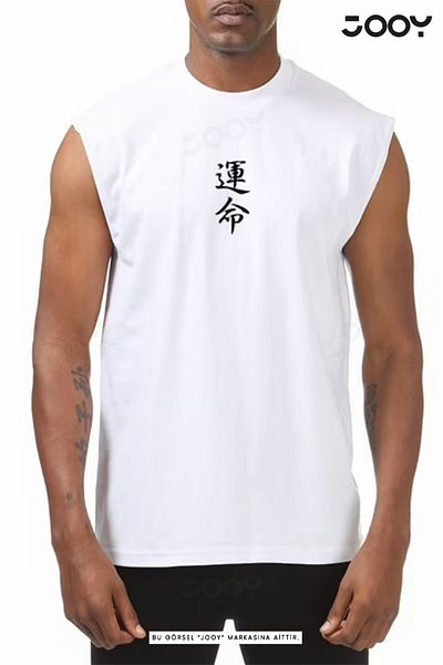 Jooy Japan Printed Training Athlete Athlete Oversize Sleeveless T-Shirt