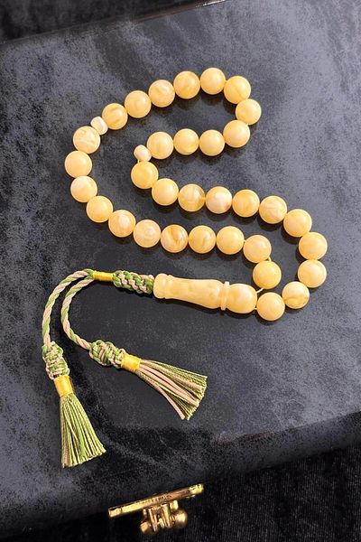 dergah tesbih Russian Kaliningrad Drop Special Collection Rosary (Amber)