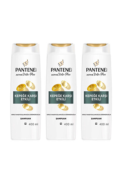 Pantene Kepeğe Karşı Etkili Şampuan 400ml x3 Adet