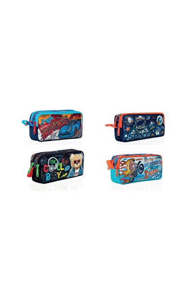 Faber Castell KIDS KALEM CANTASI CIFT GOZLU ERKEK