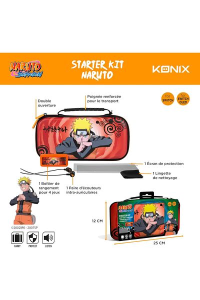 Konix Naruto Shippuden Starter Kit Jutsu For Nitendo Switch