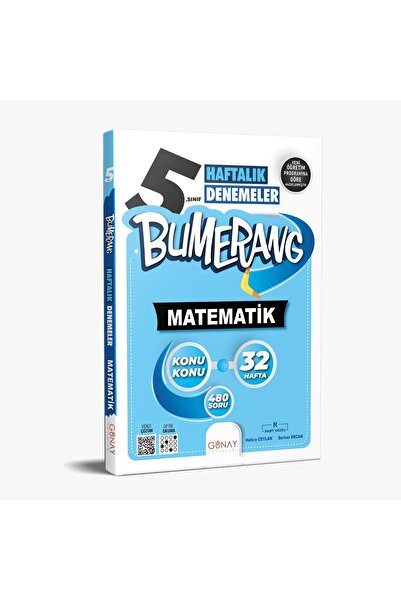 Günay Yayınları 5.sınıf 32 Haftalık Bumerang Matematik Soru Bankası