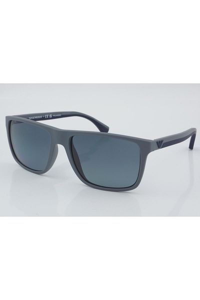 Emporio Armani Men Square Sunglasses- Ea 4033 - Lense Size:56mm - Matte Grey