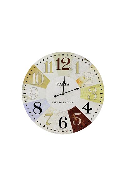 BM GİFT DESİGN Paris Café De La Tour Wall Clock