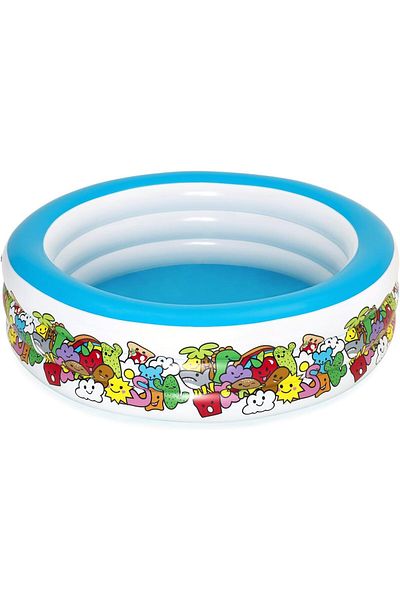 BESTWAY Bestway Inflatable Play Pool 3-Ring 1.96mx53cm 51122