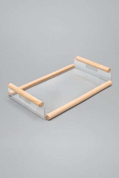 Pikas Modern Design Transparent Plexiglass, Stylish Serving and Presentation Tray
