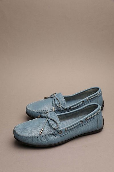Gondol Loafer clasic de damă albastru din piele naturală 37 TTX.732