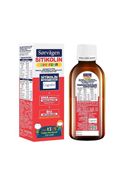 Sorvagen Smart Sıvı Form Stikolin Takviye Edici Gıda 150 ml