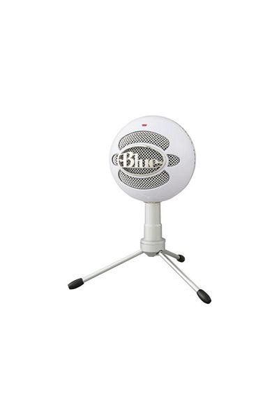 logitech ميكروفون USB من Logitech Blue Snowball iCE Plug and Play - أبيض