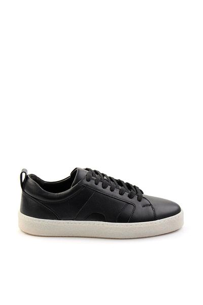 Bambi Black Leather Men's Sneaker E 01442500643