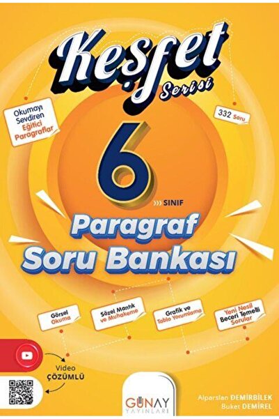 Günay Yayınları 6. Sınıf Paragraf Keşfet Soru Bankası