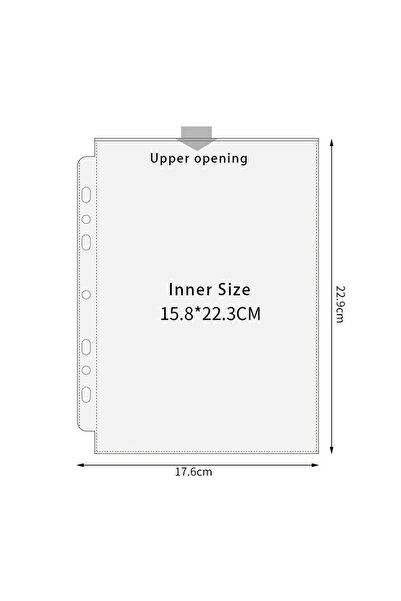 Findohope 7 فتحات - جيب واحد، 10 قطع، غلاف مجلد صور A5 بثلاث أو سبع حلقات، 1/...