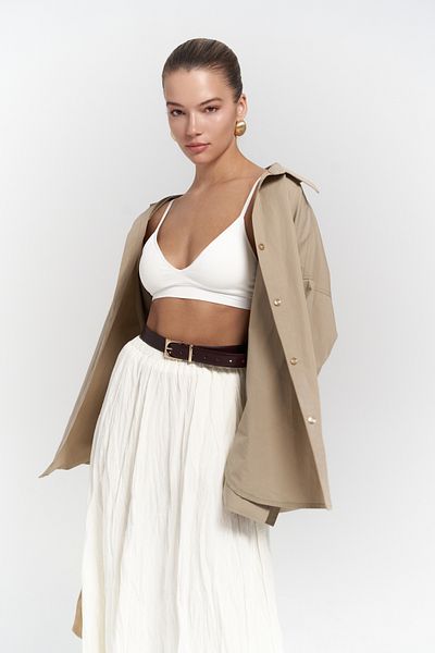 Mai Kamenná košeľa Phoebe Oversize