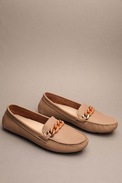 Gondol Women's Genuine Leather Classic Loafer Mink 39 Ttx.735