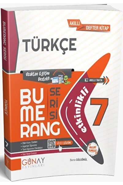 Günay Yayınları 7. Sınıf Türkçe Etkinlikli Bumerang Serisi