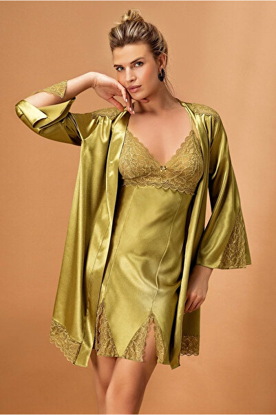 Nurteks 5325 Set cămașă de noapte din satin