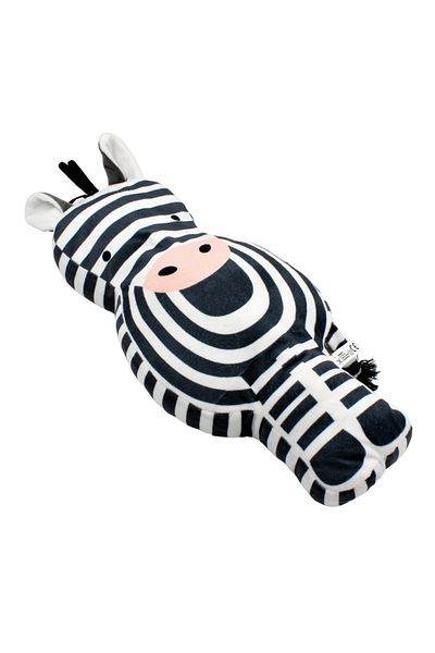 BM GİFT DESİGN Fluffy, zebra-shaped pillow for children, 50x9 cm