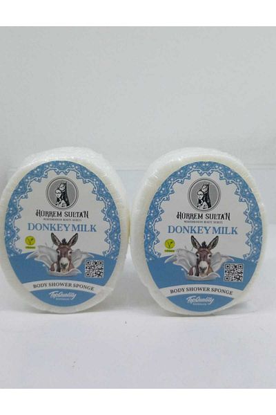 Hürrem Sultan Hürrem Sponge Bath Soap Donkey Milk Extract 130 Gr 2 Pieces