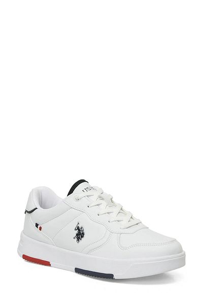 U.S. Polo Assn. The Original U.S. Polo Assn. White Unisex Comfortable Sports Shoes Sneaker