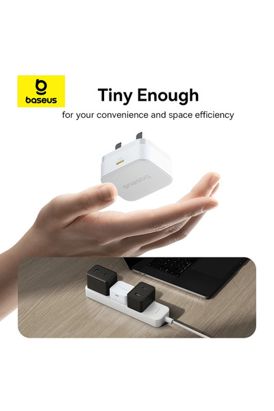 Baseus Palm Fast Charger - 1 Type C - 20 W - Cable USB-C to USB-C - 60 W - 20 V - 3 A - 1 Meter