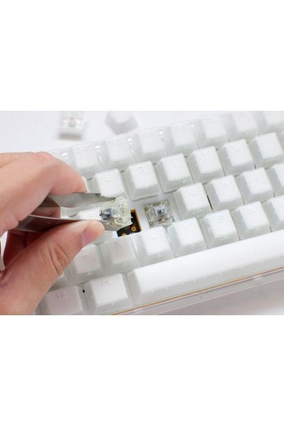 Ducky لوحة مفاتيح الألعاب Ducky One 3 Mini Aura - بيضاء