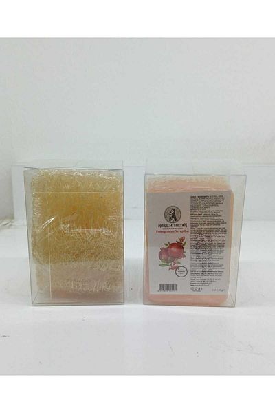 Hürrem Hürrem Pumpkin Fiber Bath Soap with Pomegranate Extract 110 Gr 2 Pieces
