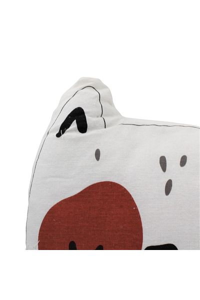 Koopman Children's pillow, white kitten shape, 35x40cm