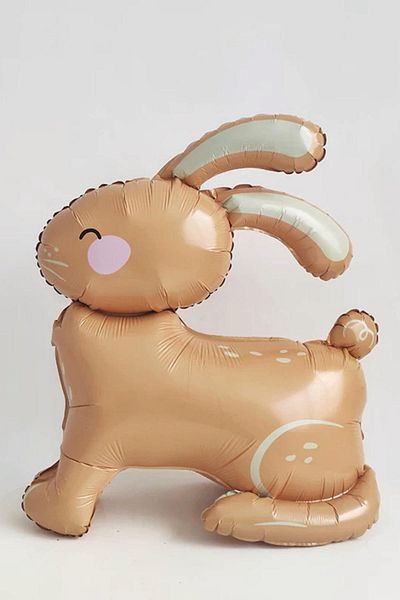 Patladı Gitti Tawny 3D Large Size Rabbit Foil Balloon