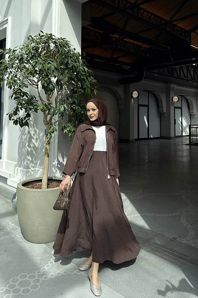 Melike Tatar Σετ Modal με φούστα 32-3514