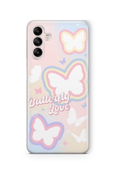 Multitronic Samsung Galaxy S23 Fe Compatible Butterfly Love Design Printed Tr...