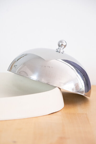 Beige & Stone Stainless Steel Dessert Pastry Fruit Presentation Jar – 16 cm